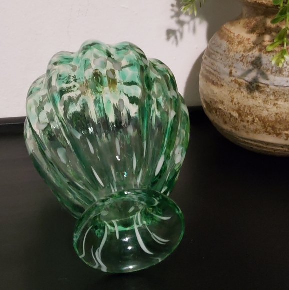 Vintage Hand Blown Hummingbird Feeder - Picture 5 of 5